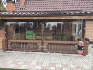 Мягкие окна на беседку